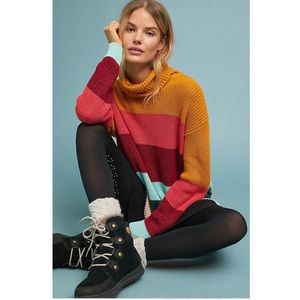 Anthropologie Farm Rio Boldly Striped Sweaterdress